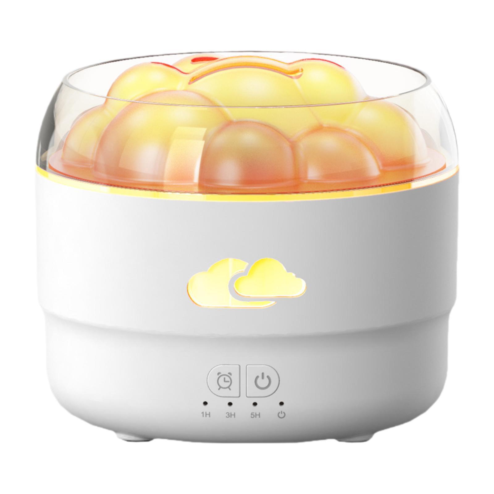 

Маленький увлажнитель воздуха со светодиодными ночниками, низкий уровень шума, домашний ароматизатор, настольный увлажнитель для камина, фермерского дома, отеля, спальни, гостиной белый