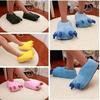 Unisex Cute Cartoon Dinosaur Claw Plush Slippers for Autumn and Winter