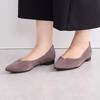 HIMIKO/Himiko/Asymmetrical V-Cut Flat Pumps/641316 Gray 250