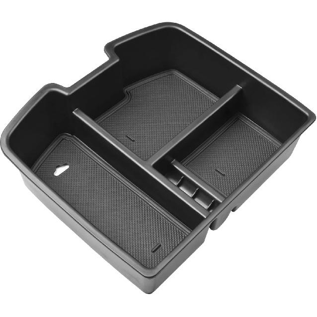 Center Console Organizer Compatible With 2007-2014 Chevy Silverado GMC Sierra Avalanche Tahoe Suburban Yukon Yukon XL Accessories, Floor Mounted