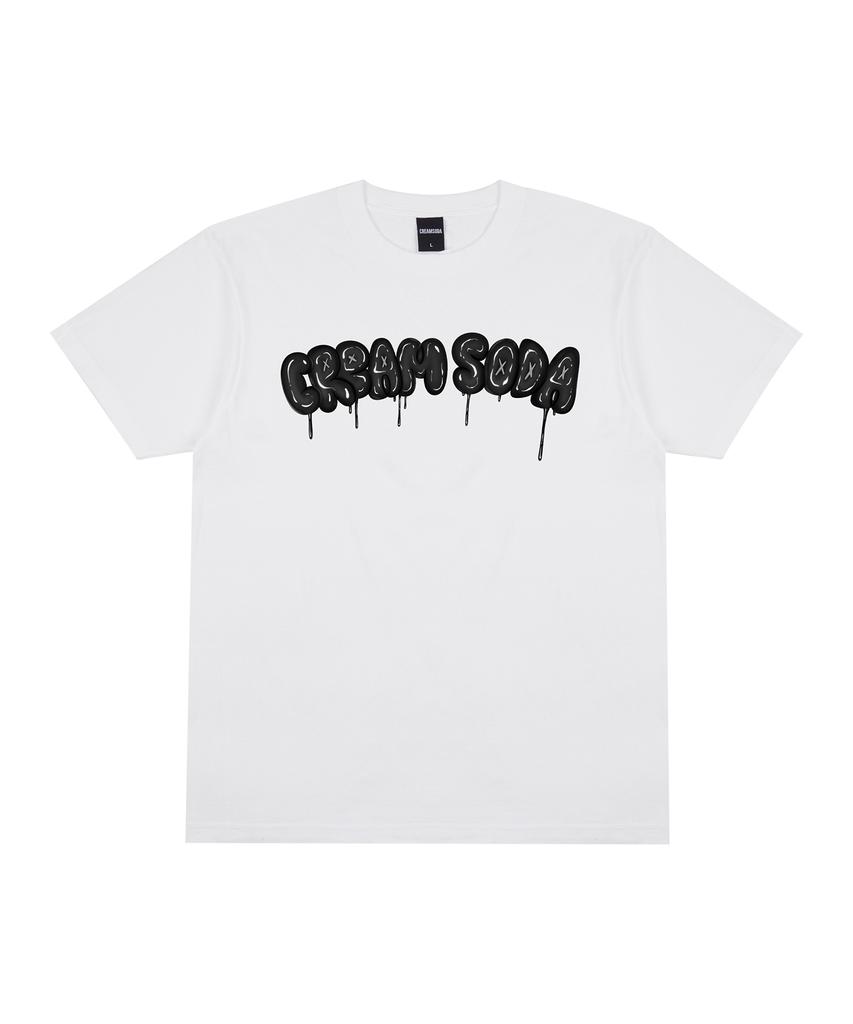 CREAM SODA LAB Crsdel Balloon Logo Graphic Short Sleeve T-Shirt White Black