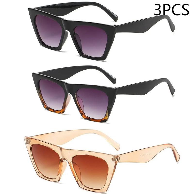 Large Frame Diamond-set Sunglasses Women's Anti-ultraviolet Glasses One-piece Sunglasses Rhinestone Glasses 5-1