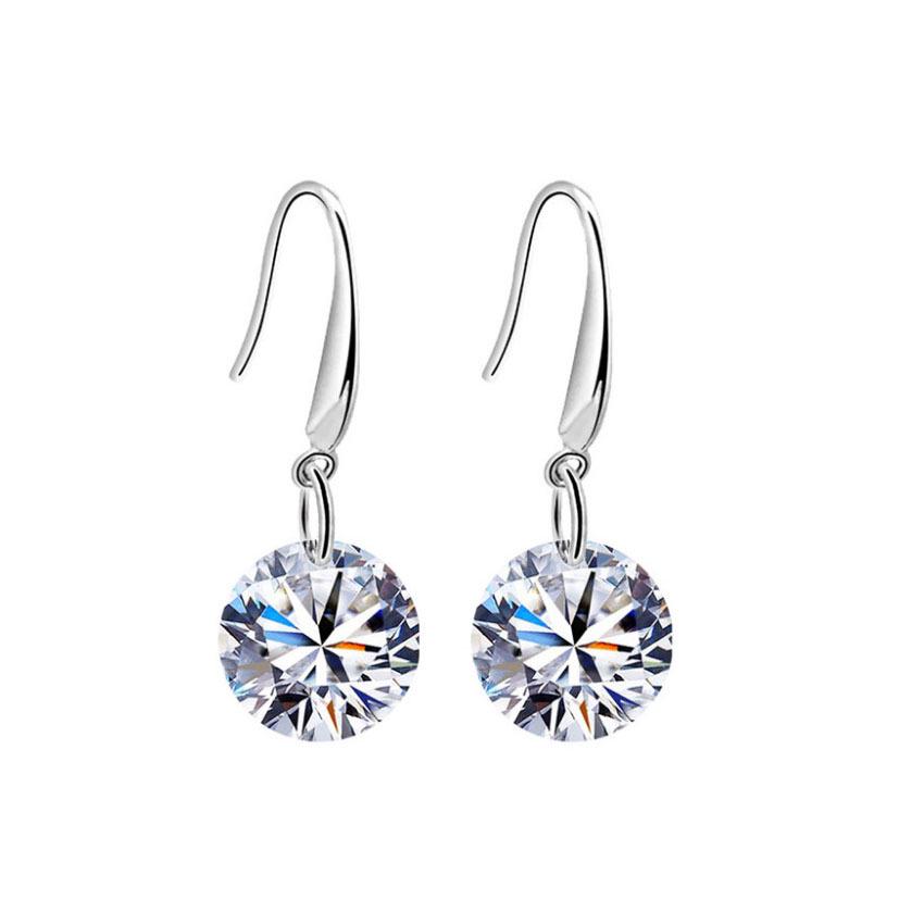 South Korea Dongdaemun S925 Silver Zircon Earrings – Cute, Best-Selling Accessories for Women