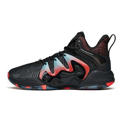 Jianshan 1 Shock Absorbing Non-Slip Durable Mid-Top Basketball Shoes Men Basketball Shoes Black 112141609-2
