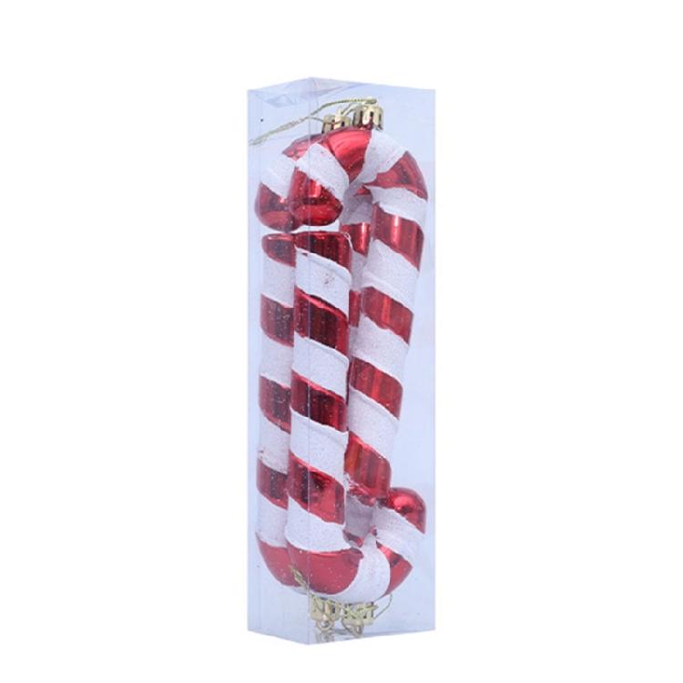 Decorative Accessories Candy Canes Ornament Durable Plastic Christmas Tree Decorations For Holiday Homes Party