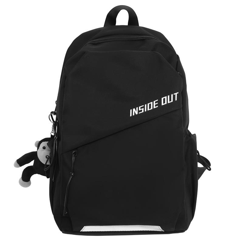 ins style school bag male college student simple high school student travel female junior high school student backpack large capacity backpack trend