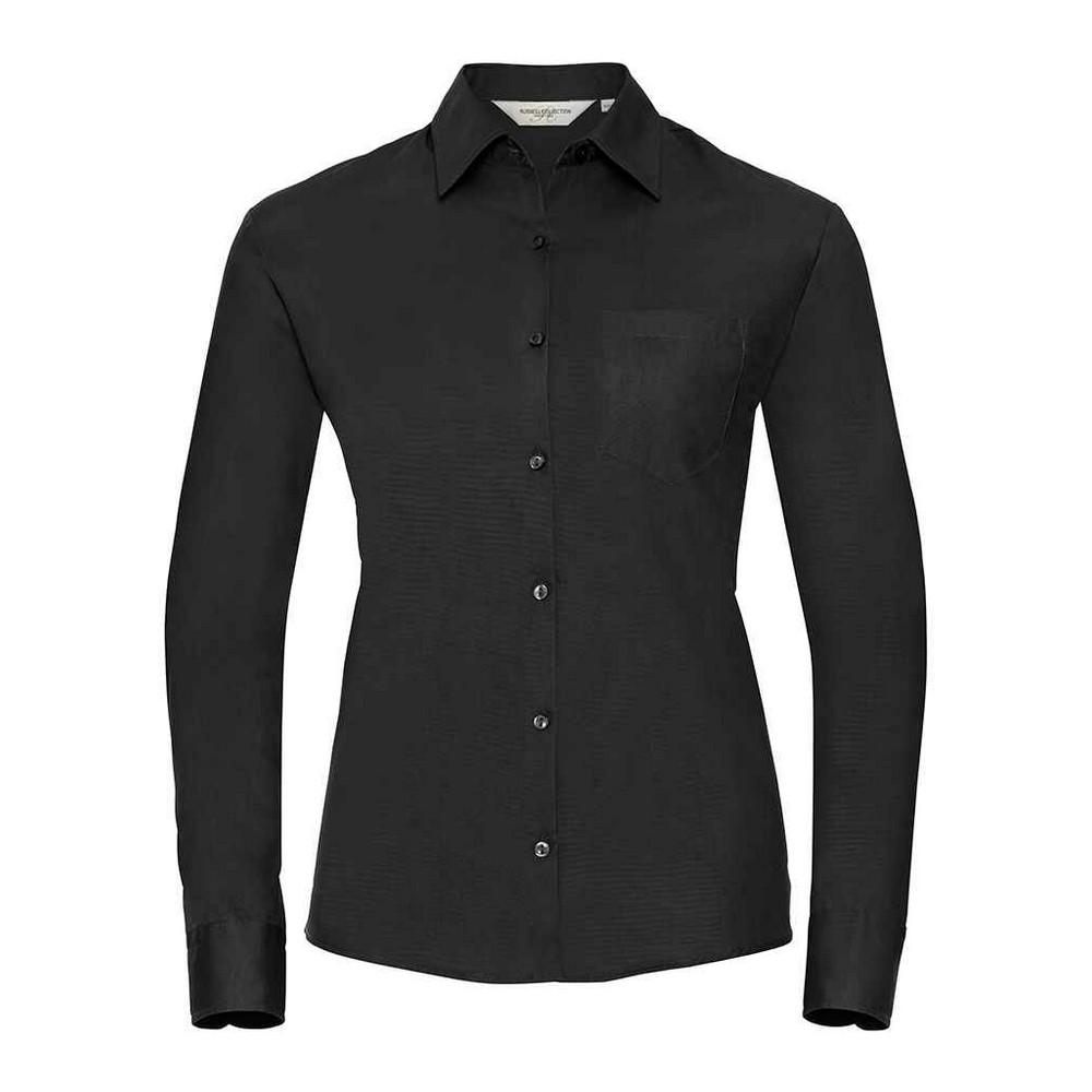Russell Womens/Ladies Classic Cotton Poplin Long-Sleeved Shirt