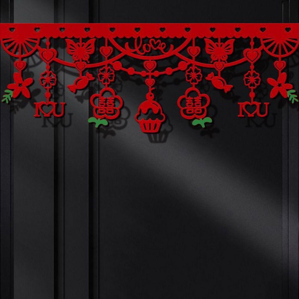 Chinese Style Hanging Banner Non-woven Wall Ornaments Wall Hanging Pendant  Curtains Decor