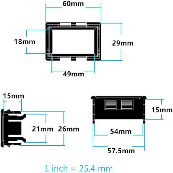 0.56 Inch 4-Digit Voltmeter 100V for 13 12 // Pixel 6/5/4 Pixel 6/5/4