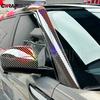 Laser Silver Car Stickers Glossy Carbon Fiber Vinyl Wrap Films Bubble Free Self Adhesive Sheet Waterproof Decal Car Accessories