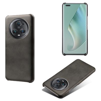 For Honor Magic5 Pro Calf Texture Phone Case Leather Coated PC Phone Cover