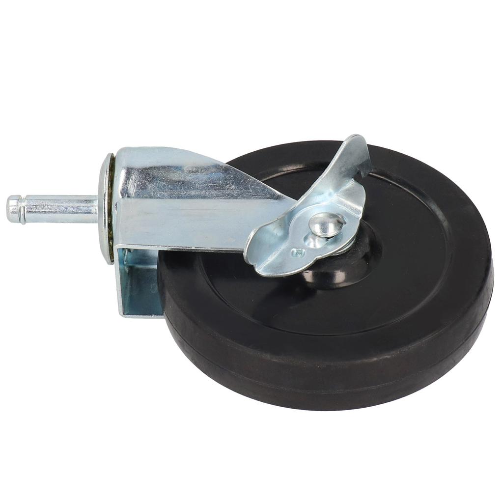 Gate Wheel Spring Loaded Caster Multi Function Damping Aluminum 5in 90kg Load Capacity(White )