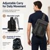 Cross Body Bag for Men: Large Canvas Sling Backpack Messenger Bag Fits 15.6 Inch Laptop for Work Commute