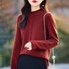 Leichte Strickjacke für Damen aus 50 % Wolle und 50 % Maulbeerseide – vielseitige Strickware für 4 Jahreszeiten für ganzjährigen Komfort und Stil