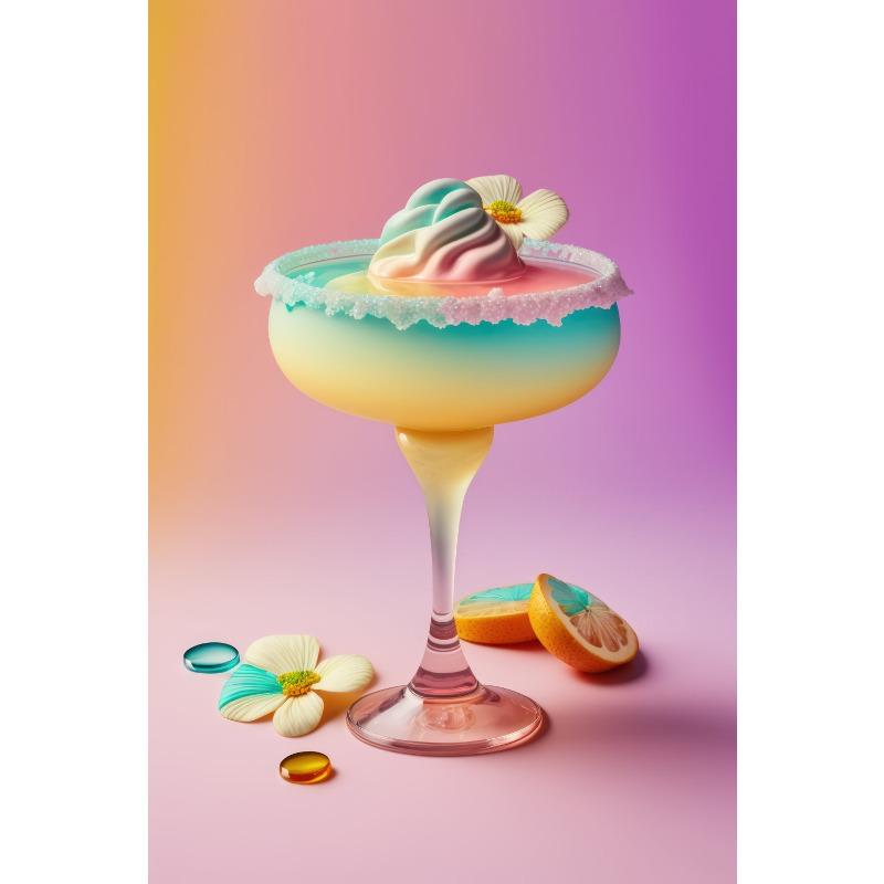 

Красочные фруктовые смузи напитки кофе коктейли постеры принты печать на холсте настенное искусство картина для молочного чая десерт магазин декор 21cm×30cm NoFrame