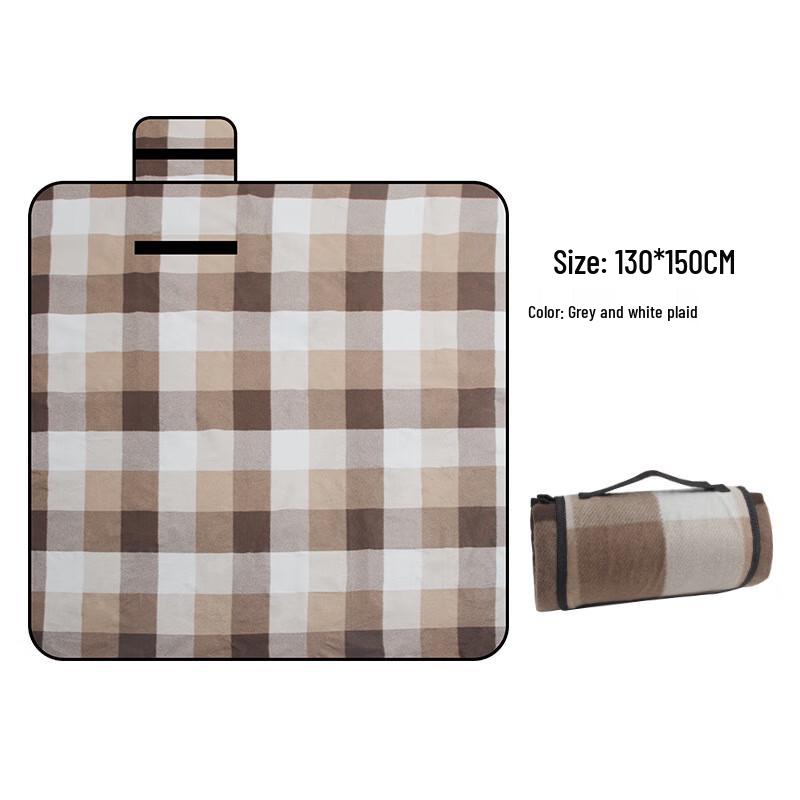 OEING Foldable Outdoor Flannel Picnic Mat