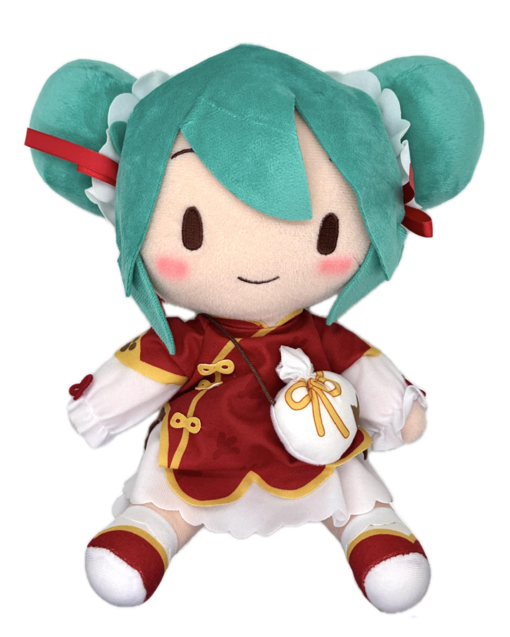 

First Sound - Miku Series Fuwapuchi Medium Plush Toy Miku Outing Series Chinatown Ver. Approx. 22cm
