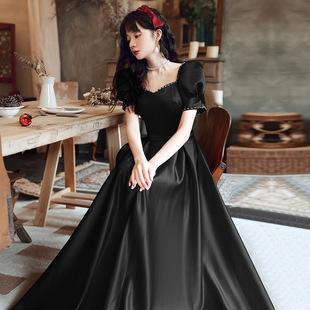 1011 Sommer Neu Helles Gold Braut Langarm Dinner Kunst Test Bankett Aufführung Laufsteg Brautjungfer Abendkleid