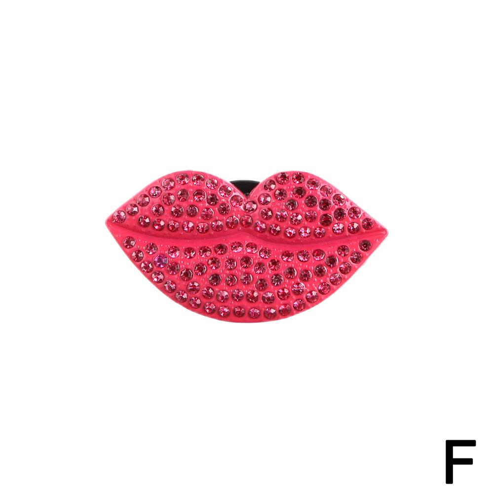 Car Air Aromatherapy Clip Red Lips Lipstick Car Decoration Clip Styling Accessories Diamond Car Aromatherapy Car S3c7