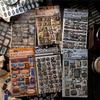 Autocolantes MoMo para Remoção de Lixo - Série de Cartões Rígidos para Diário com Números 3D Retro