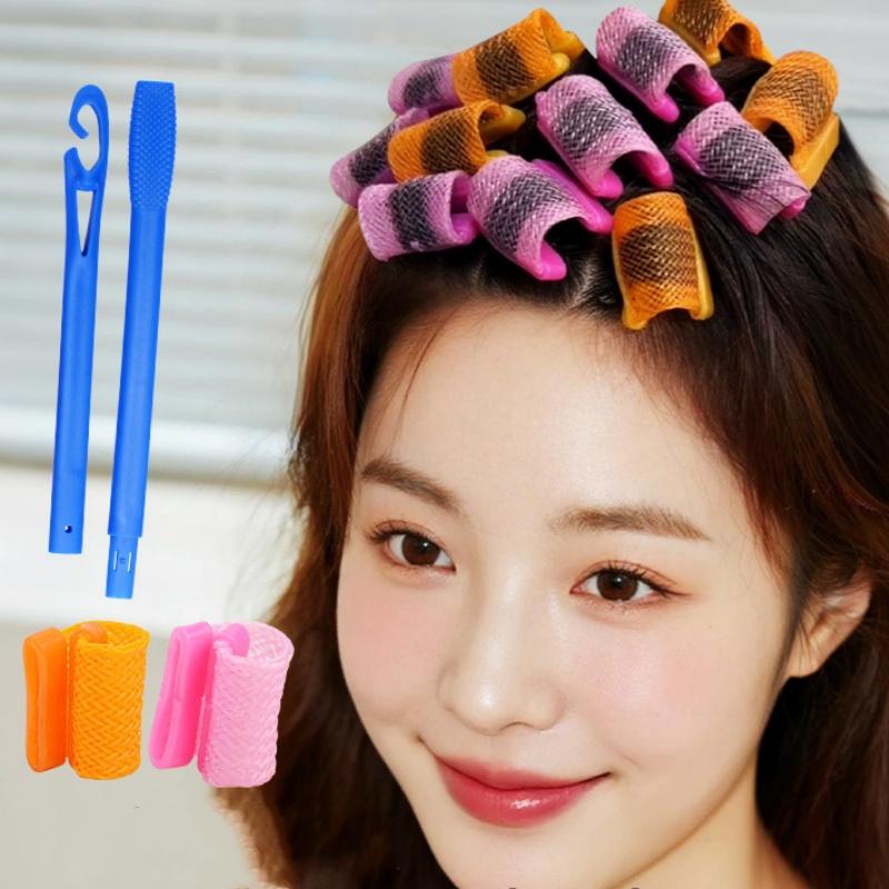 20pcs Fluffy Hair Roots Perm Roll Invisible Height Increasing Seamless QQ Hair Rollers Magic Curler DIY Non-Damage Styling Tools