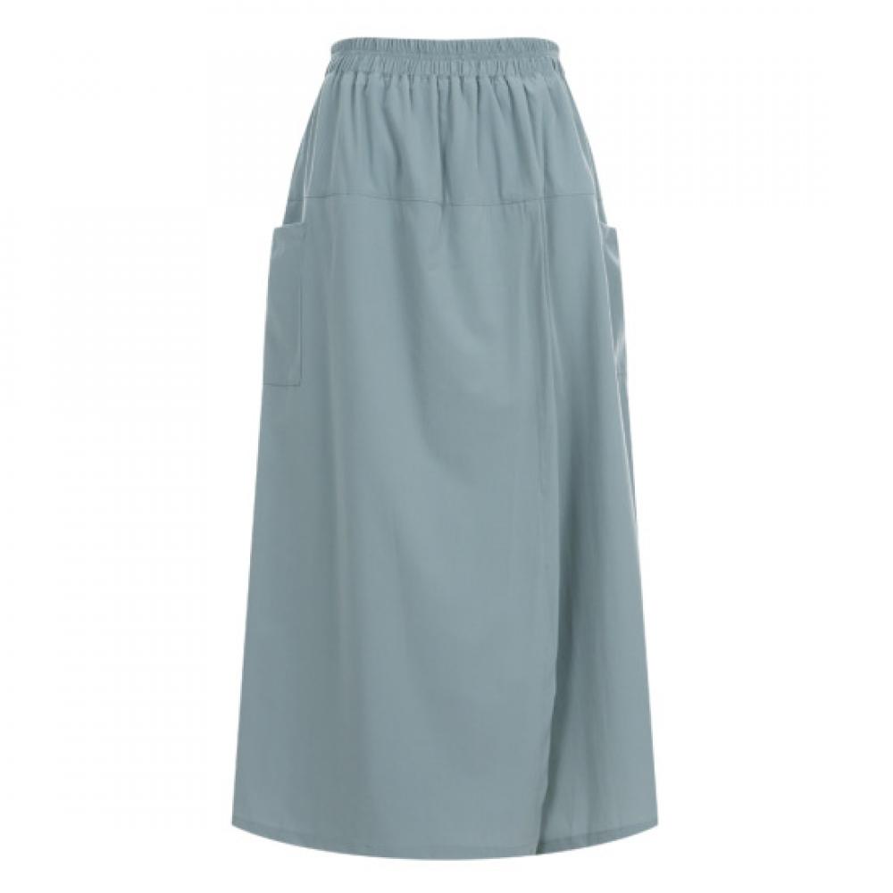 Shop   Women Big Pocket Asymmetrical Wrap Skirt Pants Rbe Wpt 20591 Sora
