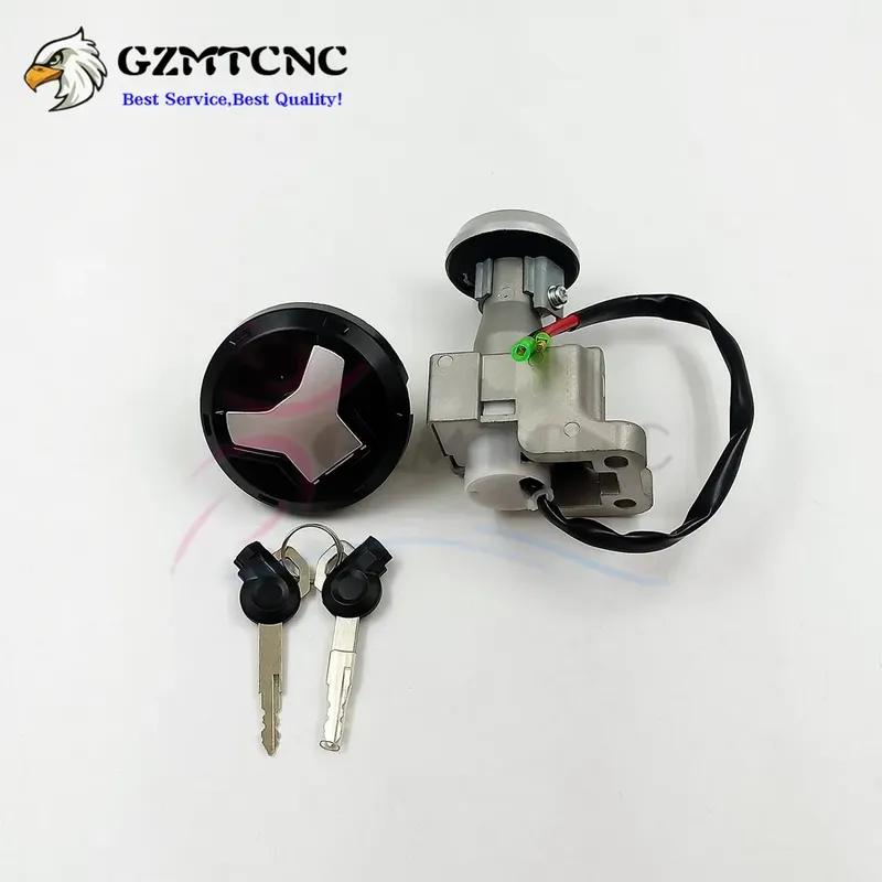 Nmax155 Ignition Switch Lock Fuel Gas Cap Cover Set Accessories Premium with Key Barrel Cylinder for Yamaha Nmax 155 2015-2019