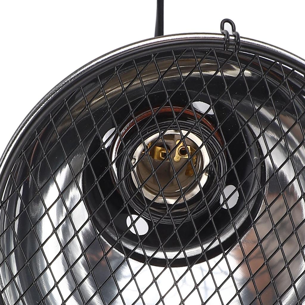 5.5in Reptile Lamp Fixture Uniform Heating Professional Shallow Dome Lamp Cap for Amphibians