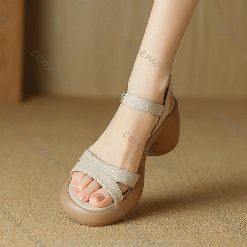 Fashion Comemore Open-toe Thick Bottom Summer Women Shoes Casual High-heeled Sandals Female Chunky Platform Gladiator Heels Sandales