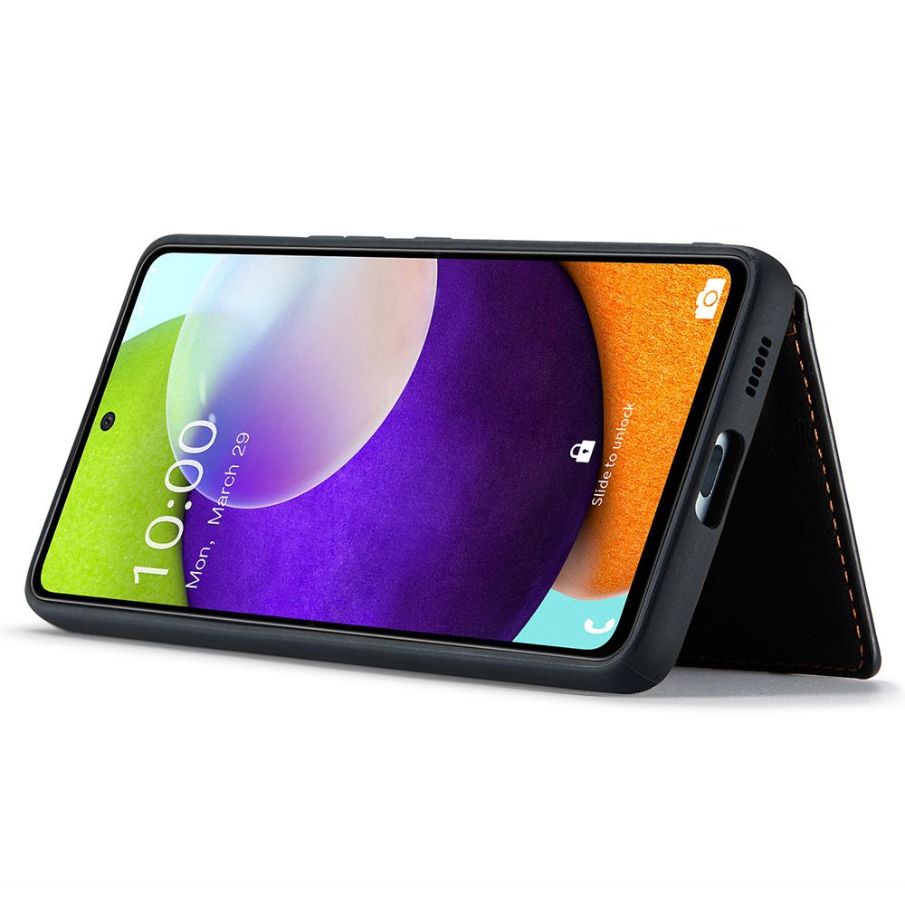 Für Samsung Galaxy A53 5G Hülle Leder Handy Rückseite Magnetisch Abnehmbare Kartentasche