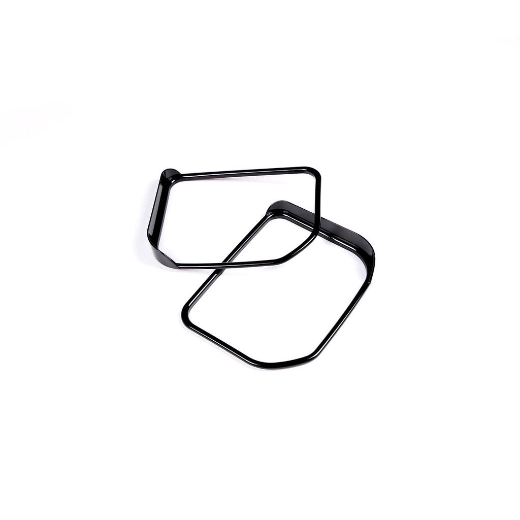 Glossy Black Side Rearview Mirror Rain Eyebrow Cover For Toyota FJ Cruiser 07-21