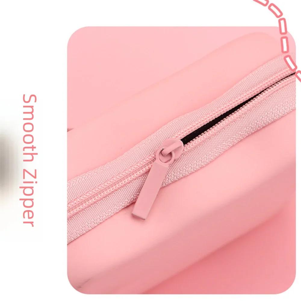 Fashion 3D Love Heart Storage Bags Portable Multifunctional Zipper Bag Convenient Pocket Pouch Headphone Data Cable