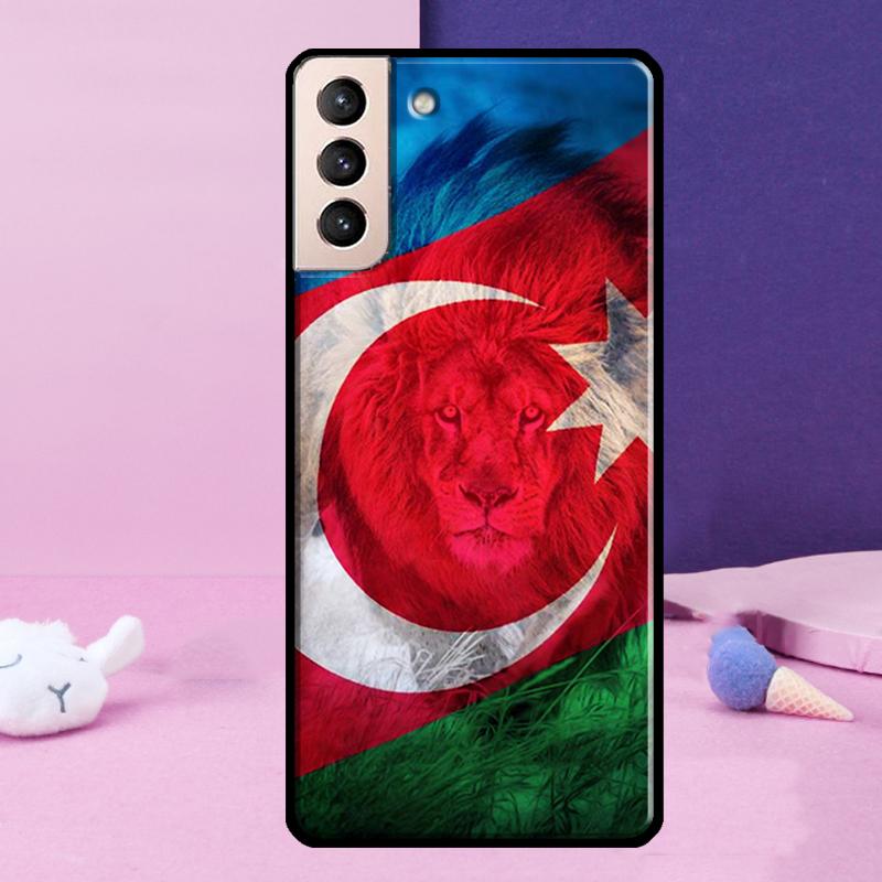 Azerbaijan Flag Phone Case For Samsung Galaxy S25 Ultra S24 Ultra S9 S10 S20 S21 S22 Plus S23 S24 FE Cover