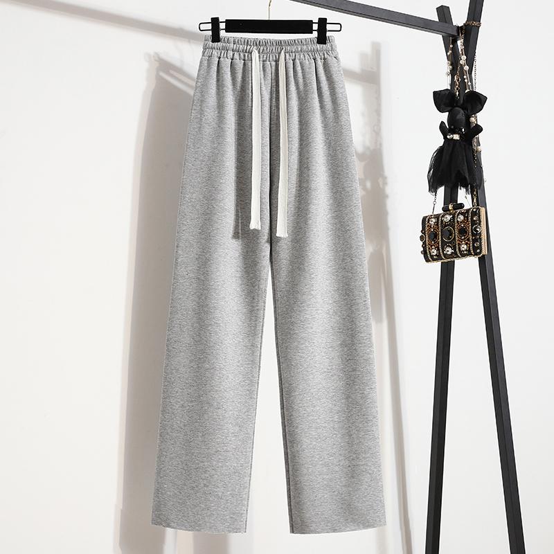 

MOJTA женские весенне-осенние повседневные свободные брюки больших размеров с высокой талией, брюки L чёрный