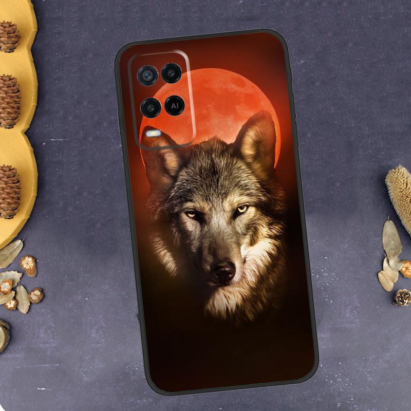 Angry Wolf Phone Case For Oppo A96 A16 A76 A78 A58 A18 A38 A98 A17 A77 A80 A40 A60 A74 A94 A54 A15 A57S