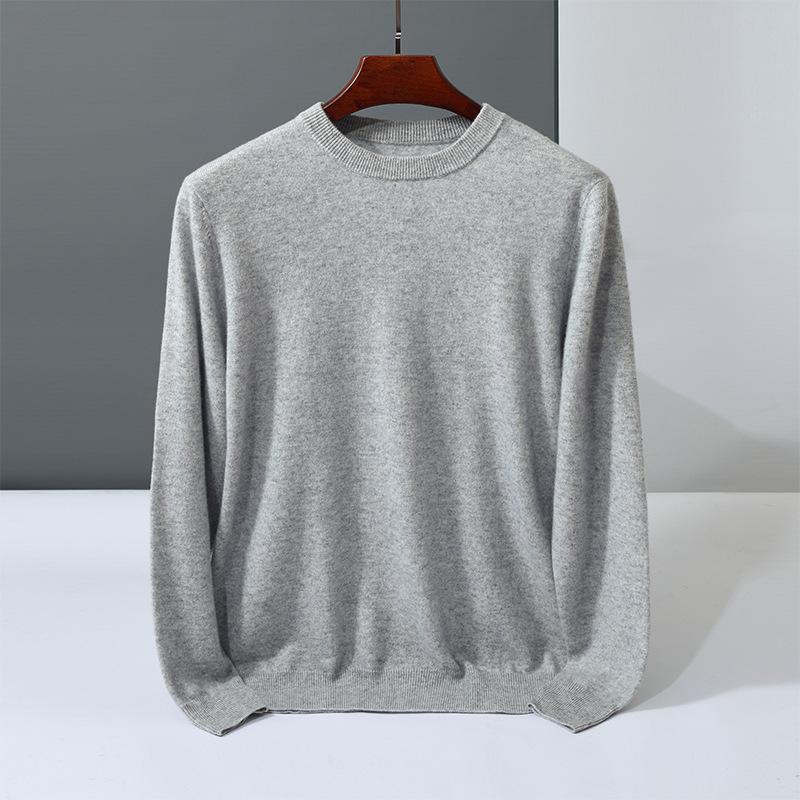 Cashmere sweater crew neck sweater loosely knitted new inner wool sweater