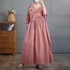 Summer V-neck Dress Plus-size Long Dress