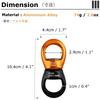 YAPJEB 30kN Swivel Ball Bearing Rope Swivel for Aerial Aerial and Rappelling Climbing, Rotation, Swinging, Dancing, Yoga, Rescue, Mountaineering,