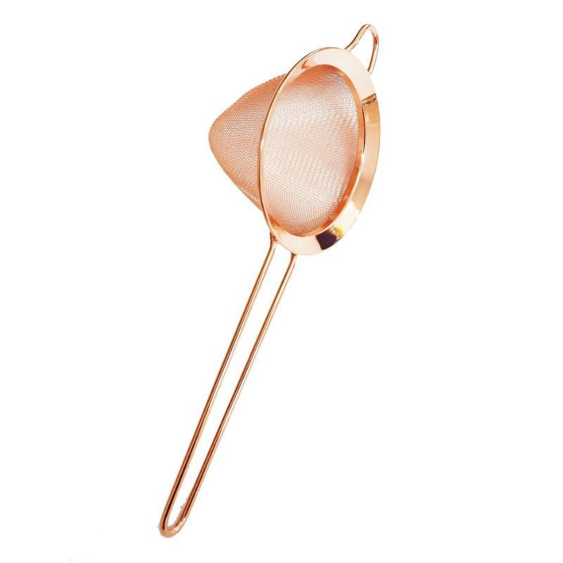 Colino per Cocktail a Maglia Fine in Acciaio Inossidabile Colino Conico Rete Premium Colino a Cono per Cocktail