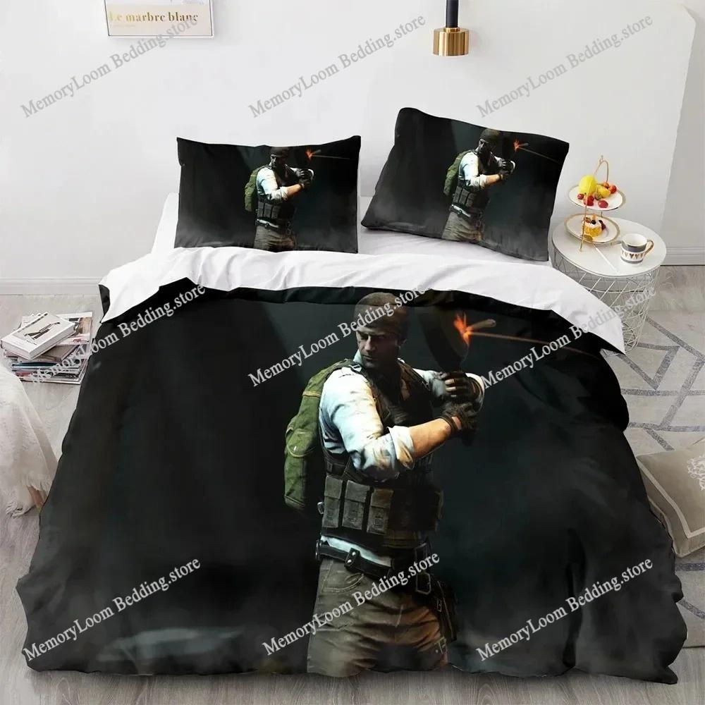 3D Print PUBG Game BATTLEGROUNDS Bedding Set Duvet Cover Bed Set Quilt Cover Pillowcase Comforter King Queen Size Boys Adult