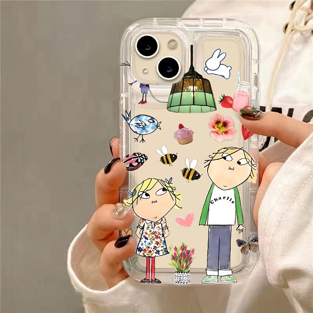 Adorable Charlie And Lola Phone Case For iPhone 17 16 11 15 12 13 14 Pro Max Plus 17E 16E 17Air Anticollision transparent Cover
