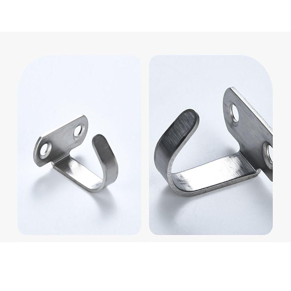 1/10 Pieces Fashion Clothes Hooks Stainless Steel Hangings Single Hooks Top Mounted Hooks  Hotel