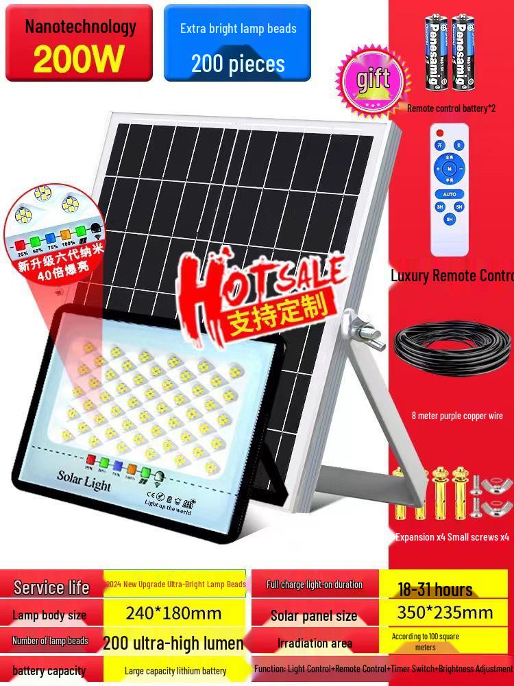 Durable Outdoor Waterproof Solar Floodlight for Gardens