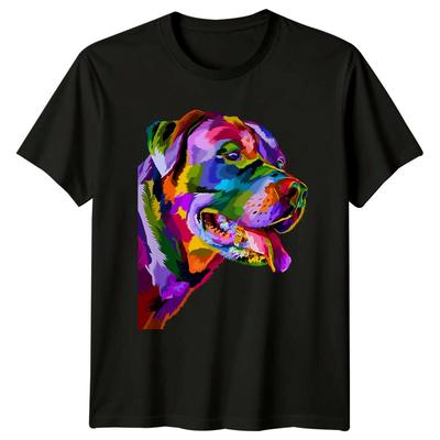 Colorful Rottweiler Dog Breed Mens TShirt Womens Graphic Tee Unisex Top Unisex T-Shirt