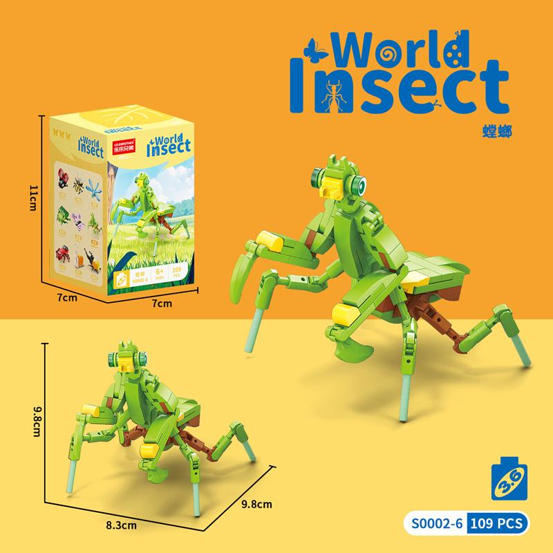 

Образовательный набор строительных блоков насекомых - Пчела и Бабочка Модели из мелких деталей Игрушка для раннего обучения Подарок для детей NO box