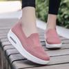 Women's Thick-Soled Air Cushion Dance Shoes - Soft, Comfortable Fly-Knit Rocker Design