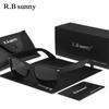 RBsunny Driving Sunglasses Men‘s Outdoor Polarized UV400 Glasses TR90 Fashion Women HD Mirror Lens Round Night Vision Eyewear