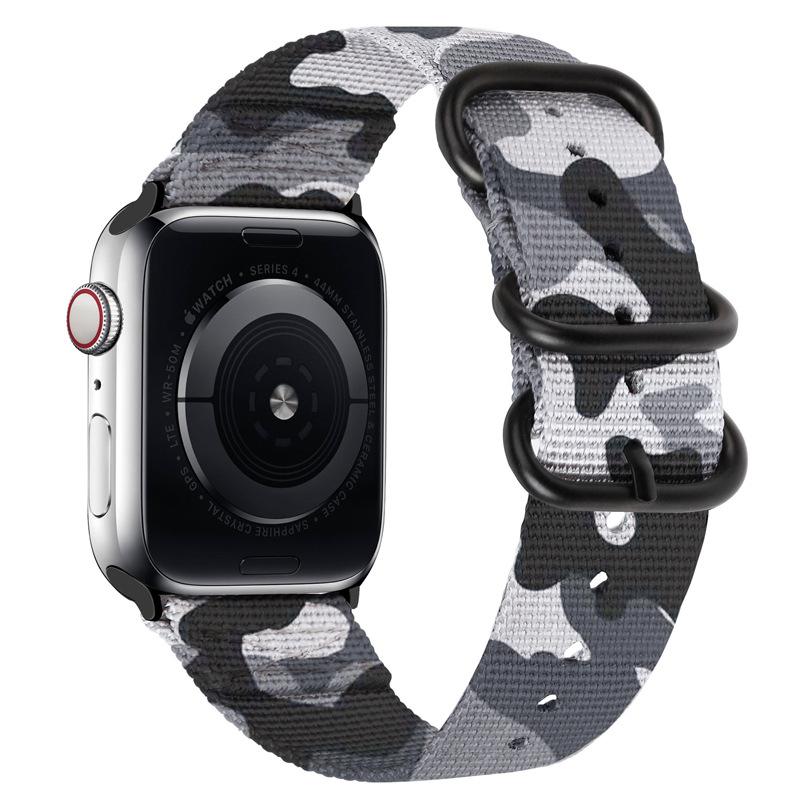 Nylon Strap for Apple Watch Ultra 2/3 49mm Band 46mm 42mm 45mm 41 44 40mm Canvas Bracelet iWatch Series 11 10 9 8 7 6 5 SE Belt