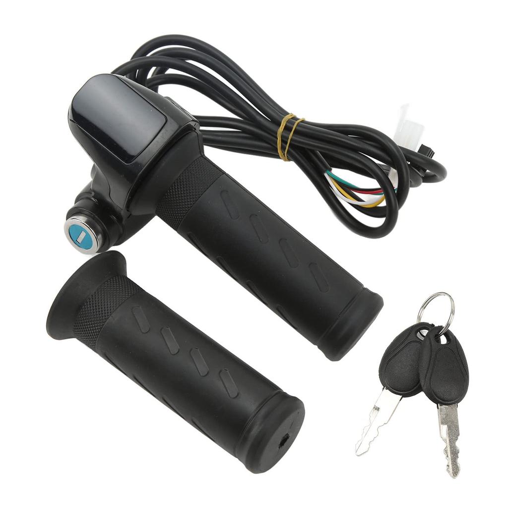 LCD Panel Throttle Grip, Button Operated High Precision Heavy Duty Electric Scooter Twist Throttle Grip Easy Installation (36V)