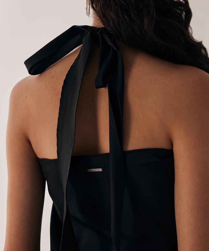 Teulimingbeodeu Layered Scarf Wrap [ Black ]
